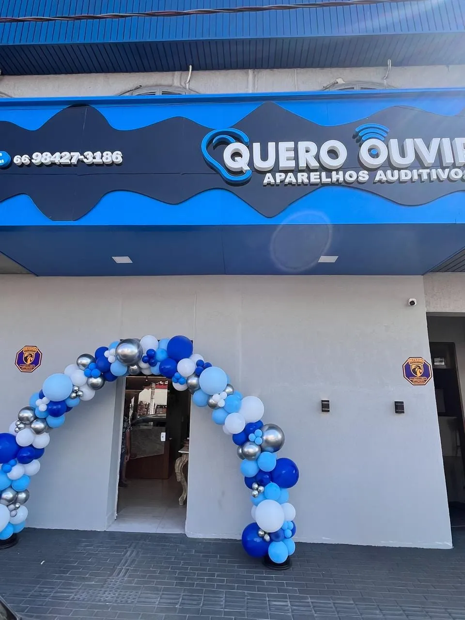 Fachada da Quero Ouvir em Barra do Garças, na Av. Min. João Alberto